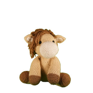 Tan and Brown Horse Amigurumi