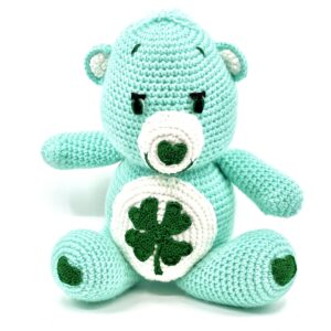 Green and White Care Bear Amigurumi