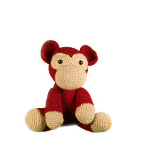 Red and Tan Monkey Amigurumi