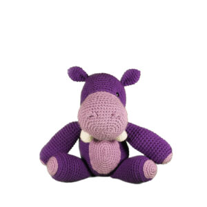 Dark Purple Hippo Amigurumi