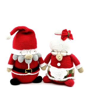 Santa and Mrs. Claus gnome set