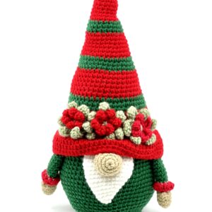 Christmas Flower Stripes Gnome